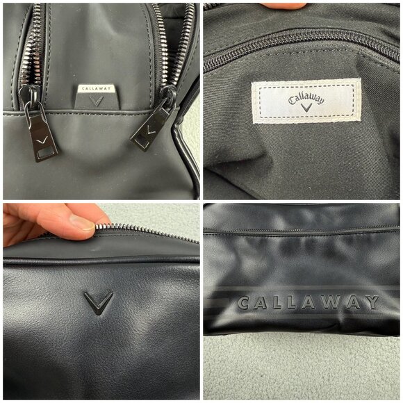 Callaway Bag Black Toiletry Case Travel Dopp Kit Pouch Accessory Golf Clutch 1 - Picture 8 of 11